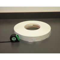 Wit kunststof 44 mm - rol 100 meter