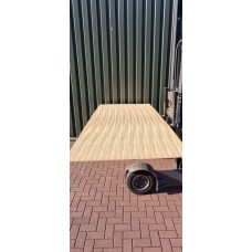 190. 5 mm Okoume multiplex  Zebrano kwartiers 1- zijdig 