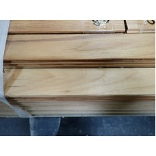 AANBIEDING Teak dekdelen / deklatten 9x48 mm DOSSE (op = op)